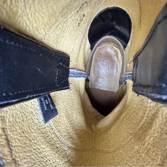 Justin Boots Black Leather Roper Round Almond Toe Cowboy Boot Women’s Size 6.5 - Picture 10 of 11